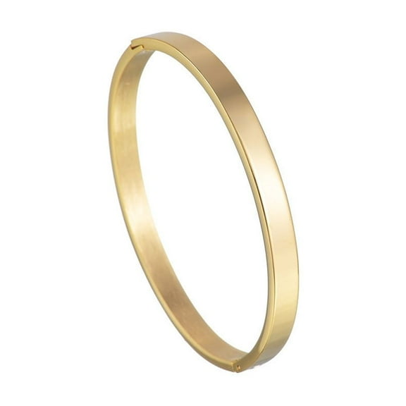 Stainless Steel Bracelet for Men and Women Electroplated Finish Simple Cool Design Buckle Bracelet Jewelry Perfect for