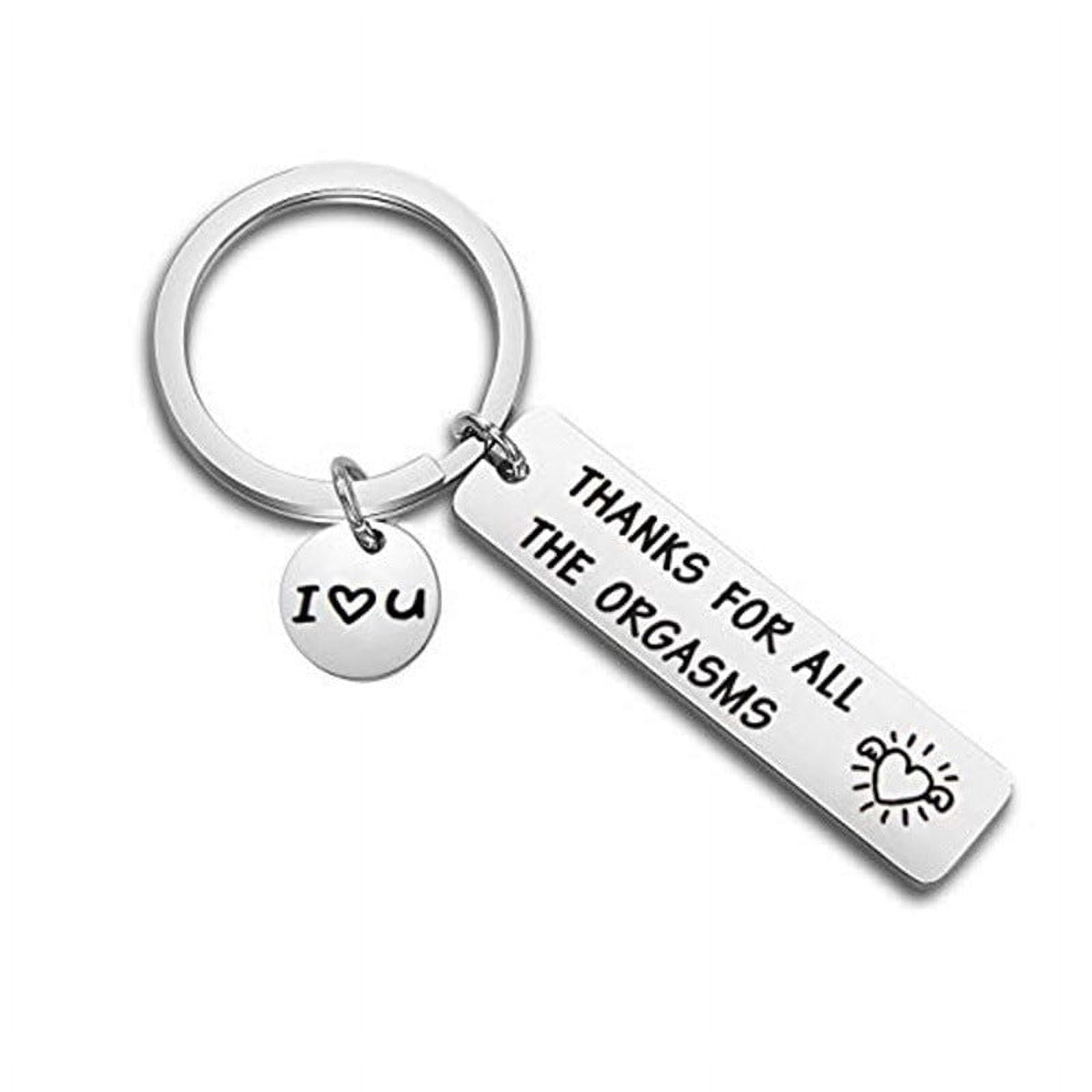 Stainless Steel Keychain Solid Silver Long Key Chain Simple Design Key Ring for Men and for Women Europe America Strong