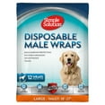 thumbnail image 1 of Simple Solution Disposable Male Dog Wrap, Large, 12 Count, 1 of 2