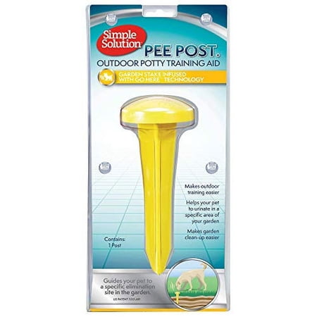Simple Solution Pee Post | Outdoor Dog Training Aid | Pheromone Infused Dog Pee Post