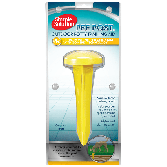 Simple Solution Puppy/Dog Pee Post Outdoor Potty Training Aid -13in. Stake