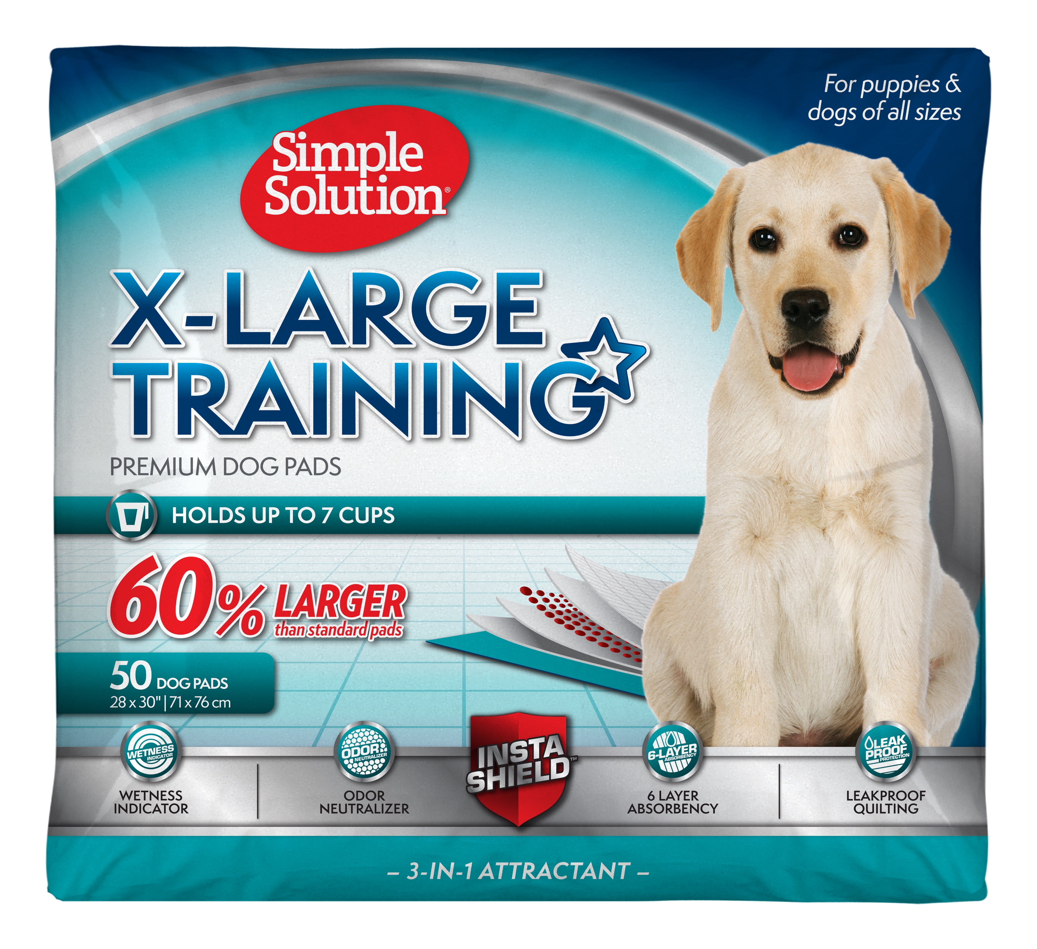 Extra Large Leak-Proof Dog Training Pads with InstaShield