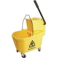 thumbnail image 1 of MintCraft 9130 Mop Bucket With Ringer, 32 qt Capacity, Plastic, Yellow, 1 of 1