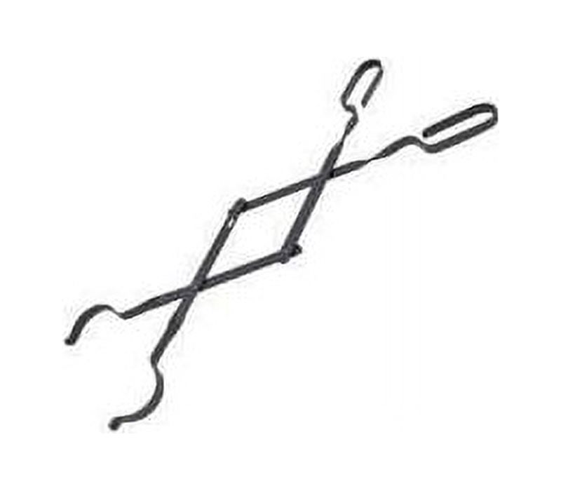Simple Spaces A701BKC Black Fireplace Tongs Scissor