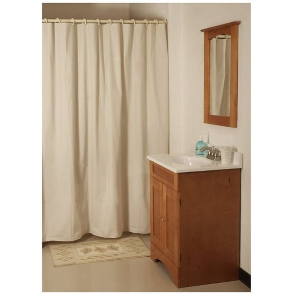 Simple Spaces SD-MCP01-W3L Shower Curtain, Vinyl, White, White