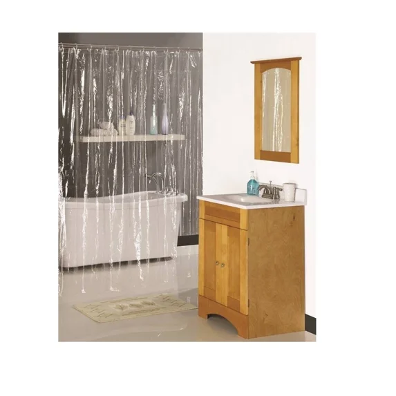 Simple Spaces Sd-Pcp01-C3L Shower Curtain, 70" X 72", Clear