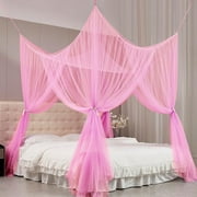 Simple Square Top Mosquito Net, Large Four-Door Mosquito Net, Extra Large Outdoor Mosquito Net, Insect-Proof