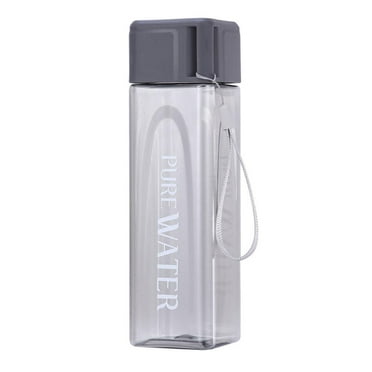 Simple Square Water Bottle Personalized Cup Leak Proof Heat-resistant Plastic I4J6