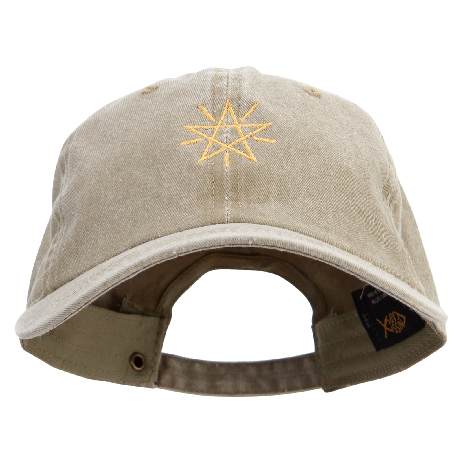 Star Sign Cap Simple Star Sign Cotton Twill Premium Pigment Dyed Cap - Khaki OSFM ...