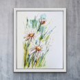 Simple Daisey Simple Stemmed Daisy Wall Art Print, Tall, Botanical Bedroom And Living ...