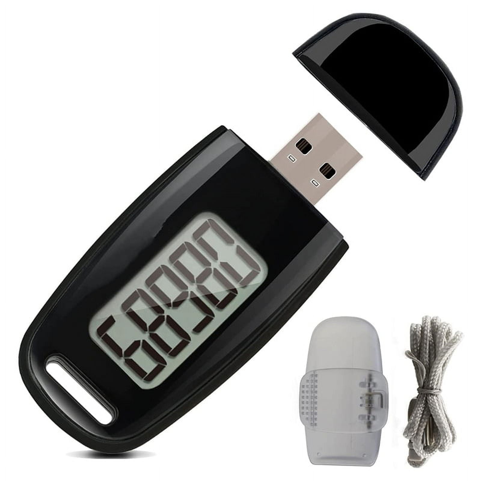 Simple Step Counter,Walking 3D Pedometer with Rechargeable Battery ...