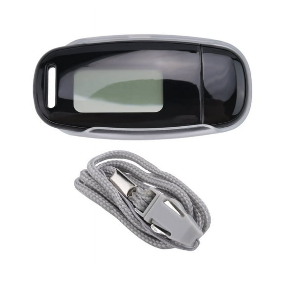 Simple Step Counter,Walking 3D Pedometer with Rechargeable Battery,Accurate Fitness Tracker,Digital Pedometer,Black