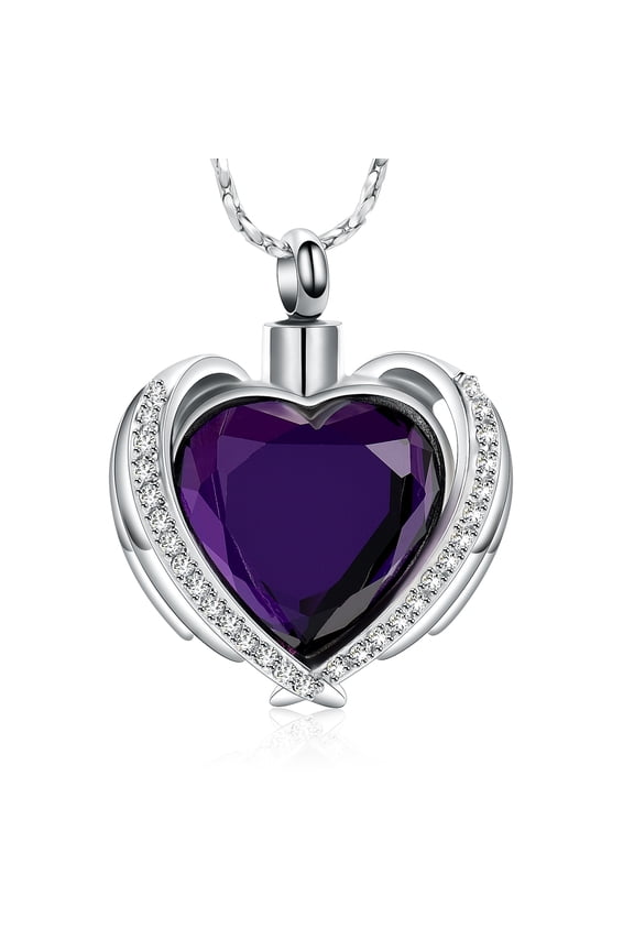 Simple Stone Heart Urn Pendant Cremation Jewelry for Ashes Keepsake Memory Necklace Memorial Jewelry