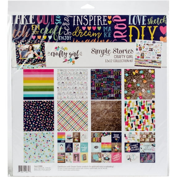 Simple Stories Collection Kit 12"X12"-Crafty Girl