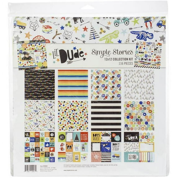 Simple Stories Collection Kit 12"X12"-Lil' Dude