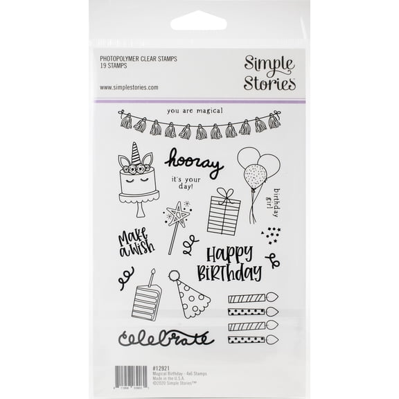 Simple Stories Magical Bday Stamps