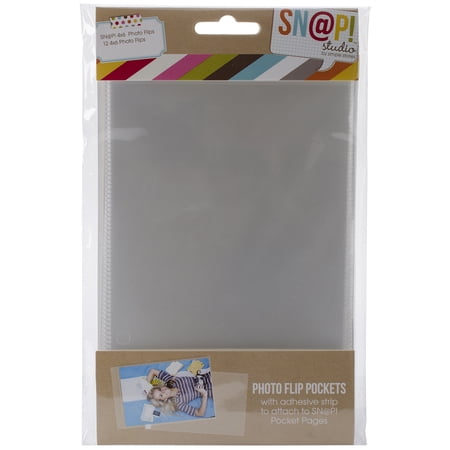 Simple Stories Sn@p! Photo Flips For 6"X8" Binders 12/Pkg-4"X6"