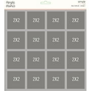 Simple Stories Simple Pages Page Template-1 16-2X2