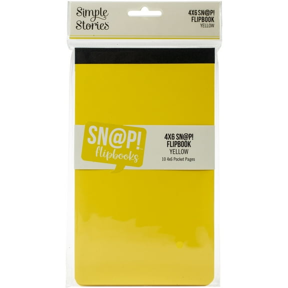 Simple Stories Sn@p! Flipbook 4"X6"-Yellow