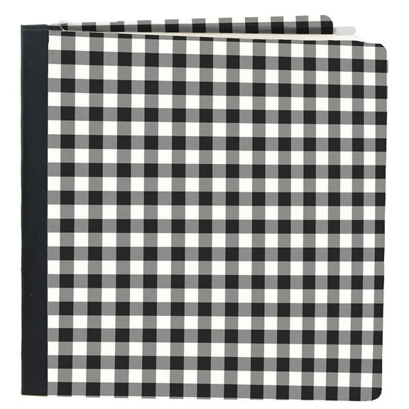 Simple Stories Sn@p! Flipbook 6"X8"-Black Buffalo Check