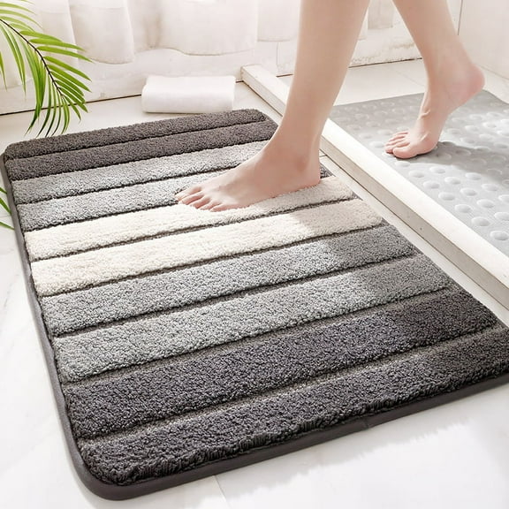 Simple Striped Entryway Mat - Non-Slip Absorbent Quick-Drying Rug