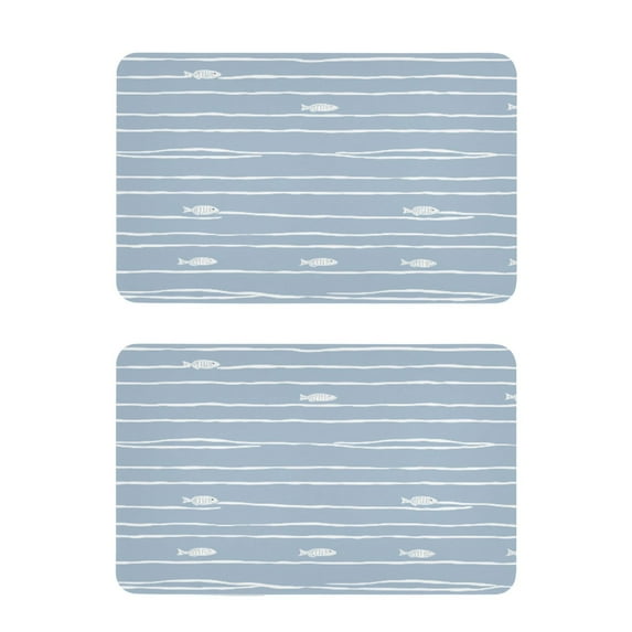 Simple Striped Pattern 2 Pack 4x2.5 Inch Magnetic Stickers Thick and Strong for Fridge Dishwasher Teaching