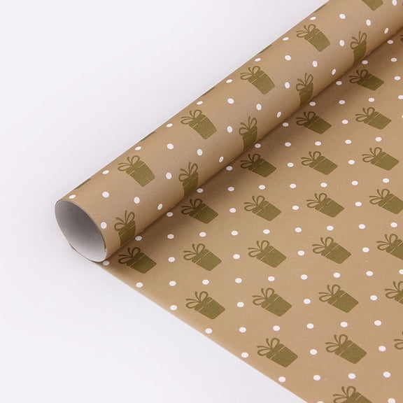 Simple Stripes Grid Wrapping Paper Star Polka Dot Crown Patterns Gift Wrap Paper Birthday Christmas Festival Gift Decorative Paper