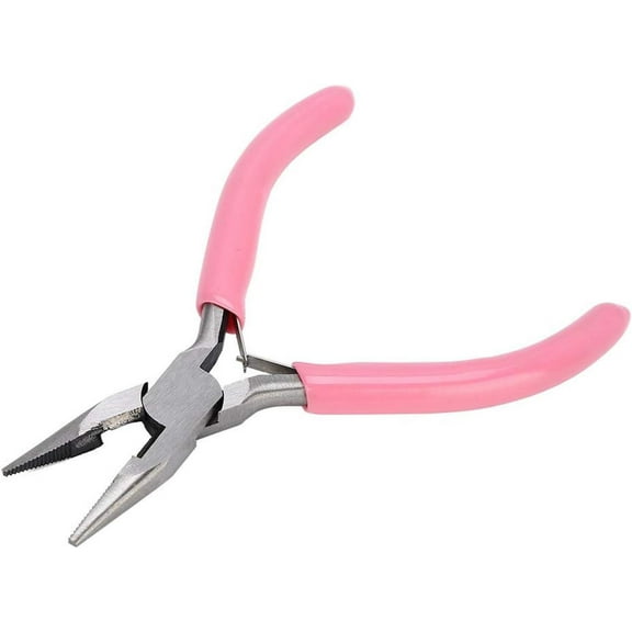 Simple Structure,Convenient and Practical Multi-Functional Mini DIY Jewelry Pliers,Widely Used in Electronic Industry Maintenance(Needle Nose Pliers with Teeth)