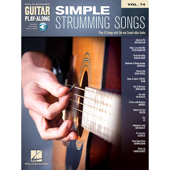 Simple Strumming Songs: Guitar Play-Along Volume 74, (Paperback)