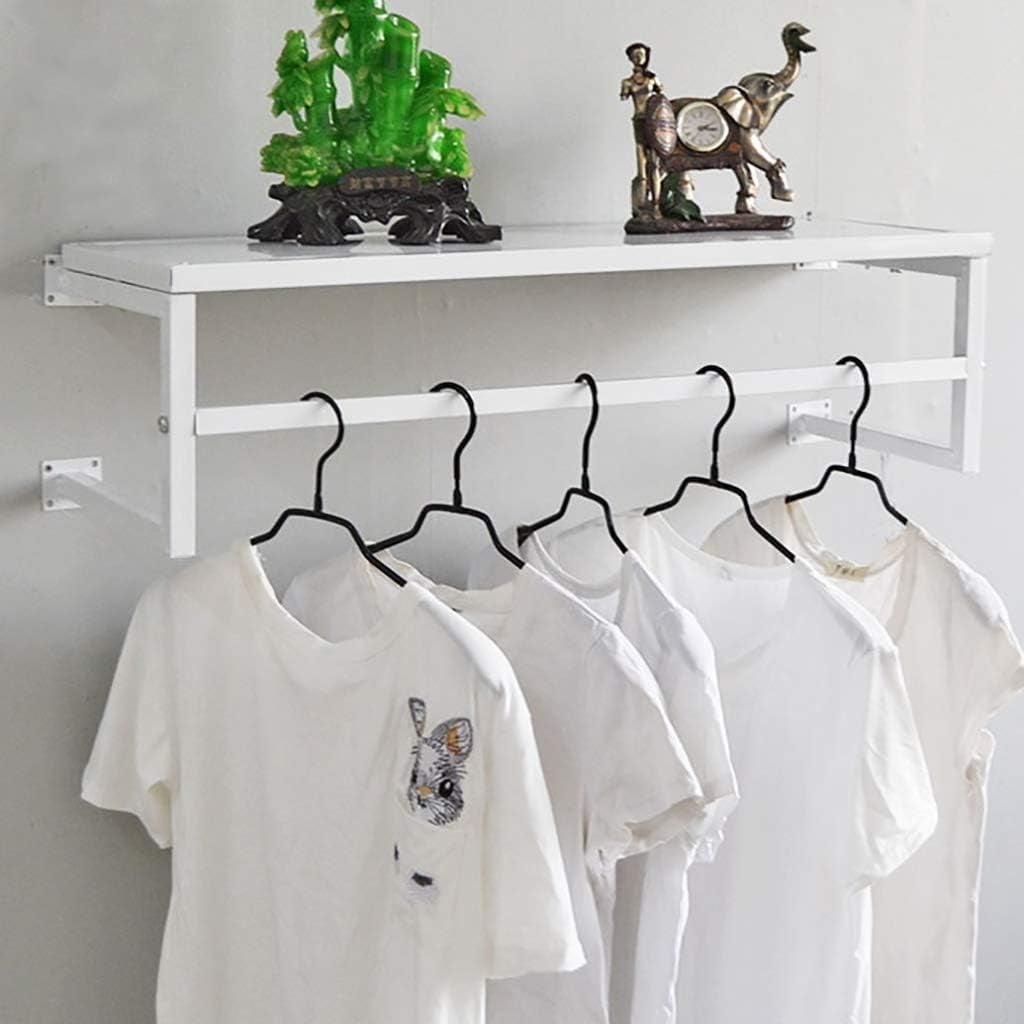 Floating Shelves With Hanging Rod