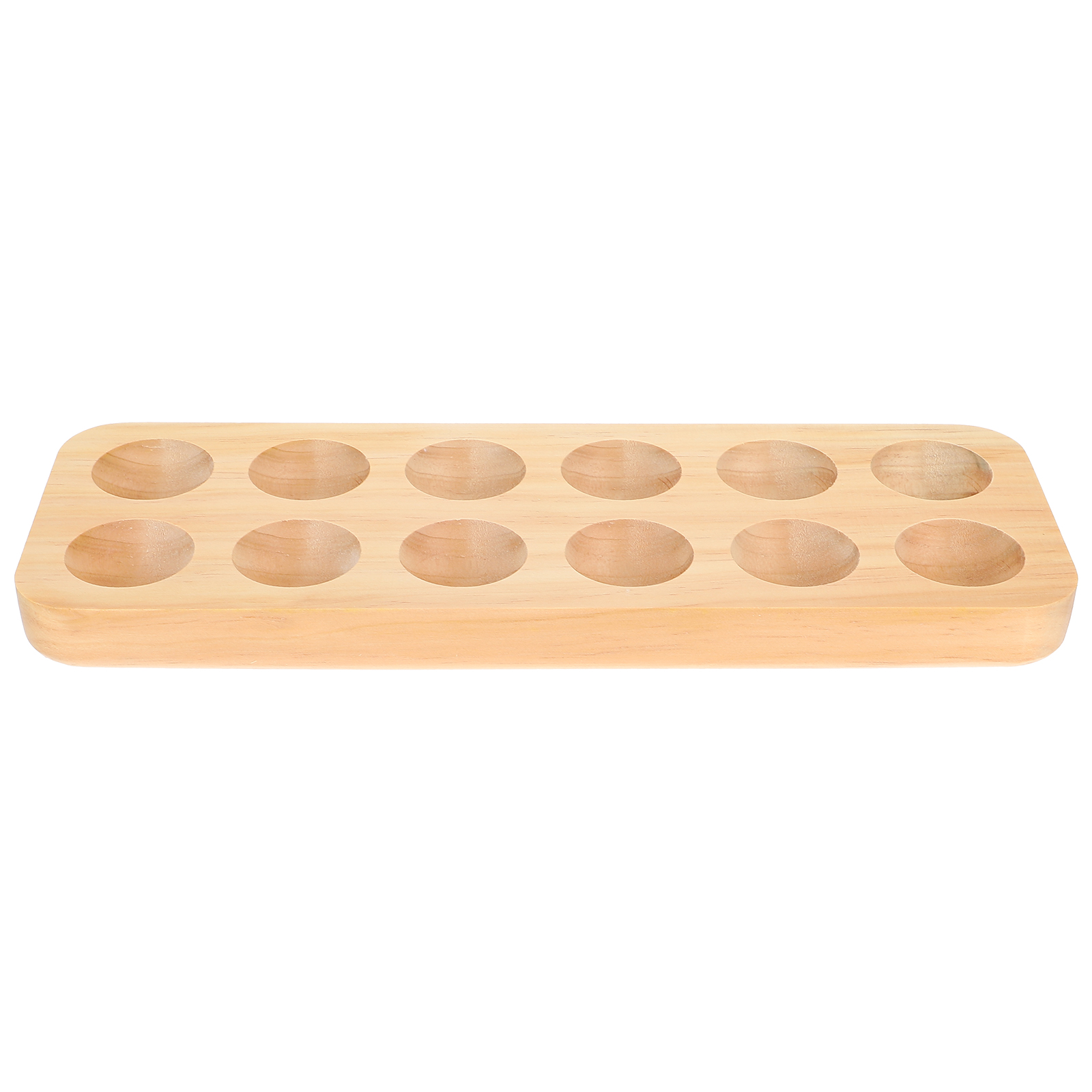 Simple Style Egg Plate Wooden Egg Storage Tray Home 10 Eggs Holding