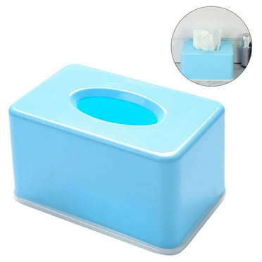 Simple Style Facial Tissue Box Cover Rectangular Tissue Holder Napkin Case for Car Desk Bathroom Office
