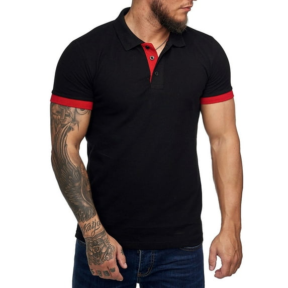 Simple Style Men Casual Polo Shirt