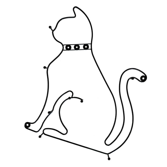 Simple Styles Wall Hook With Retro Cats Theme For Decorating Home Practical To Organize Clothes And Accessories