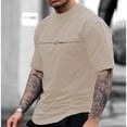 thumbnail image 1 of Simple Summer Men's T-shirt High-quality Men's Top Everyday Casual Sports Shirt Trend New Clothing Oversized Loose Short Sleeve, 1 of 6