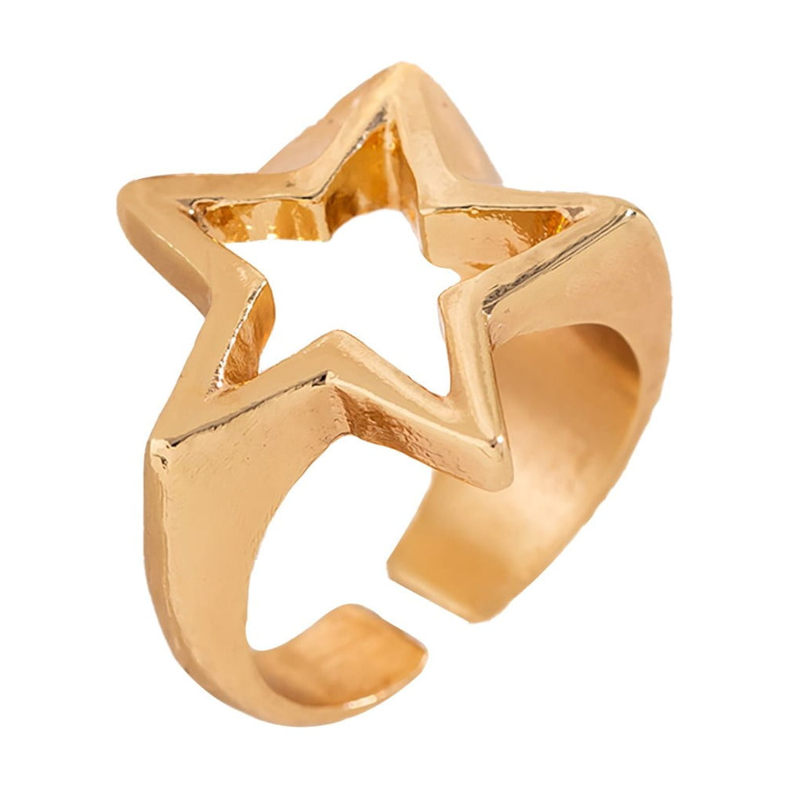Simple Sweet Cool Alloy Star Ring To Give Girls The All Ring Stylish