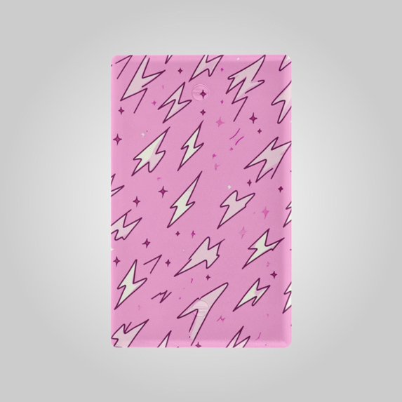 Simple Switch Panel: Household Wall Socket, Available in Multiple Colors, Fireproof and Flame Retardant, Durable and Easy to Install. Pink Flash Pattern