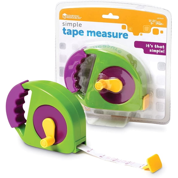 Simple Tape Measure - Kids Construction Toys, Preschool Activities, Pretend Play for Toddlers , Height Measurement Counting Tool, Fine Motor Skills, Homeschool