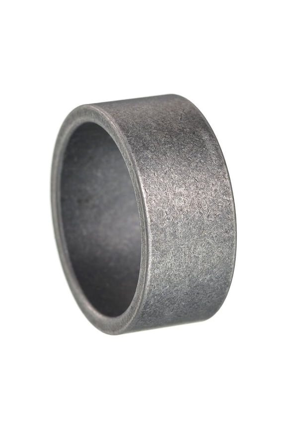 Titanium Steel Ring 10MM Wide Matte Geometric Distressed Design Big Statement Ring for Men and for Women European American Inspired Jewelry