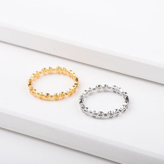 Simple Titanium Steel Gold Plated Ring Unisex Geometry Coin Design Jewelry Durable Elegant Accessory For Everyday Wear