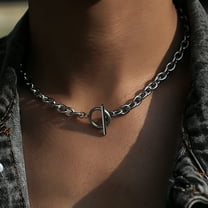 Simple Titanium Steel Necklace Men's And Women's Clavicle Stainless Steel Necklace