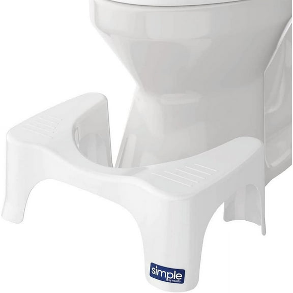 Squatty Potty Simple Non-Slip Bath Stool, White