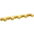 thumbnail image 1 of Simple Towel Hook Rack Brushed Gold, SUS304 Stainless Steel Bathroom Hook Rail 5 Hooks, Utility Kitchen Towel Holder, Wall Mount, 1 of 9