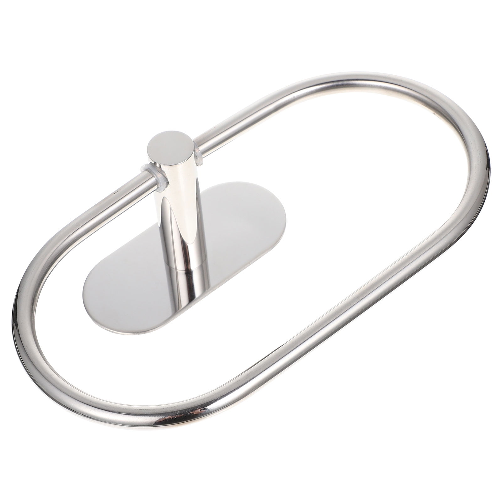 Simple Towel Ring Mounted Hanger for Bathroom Supply Storage Stainless