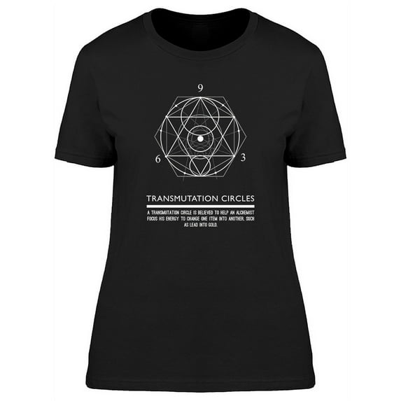 Simple Transmutation Graphic T-Shirt Women -Image by Shutterstock, Female 3X-Large