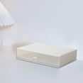 thumbnail image 1 of Simple Transparent Desktop Storage Box, Stackable Plastic Drawer Organizer, Dustproof Space-Saving Sorting Box for Student Dorm Stationery Cosmetics Home Office, 1 of 6