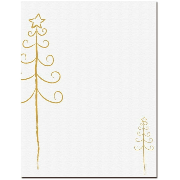 Simple Tree Letterhead Laser & Inkjet Printer Paper, 100 Sheet Pack