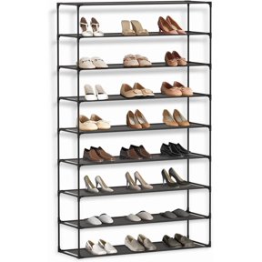Simple Trending 9 Tier Stackable Shoe Rack for Garage, Shoe Rack for Entrance Small Space for Dorm Shoe Racks, Over Door Shoe Rack, Kitchen Storage Shelves Solution