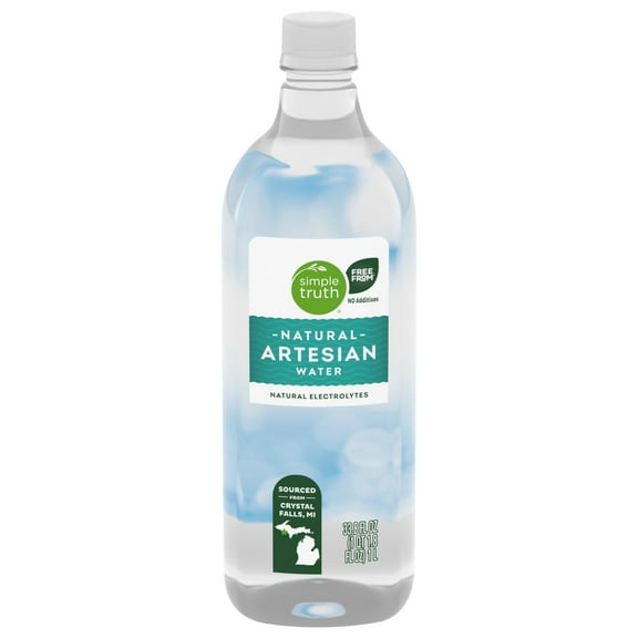 Simple Truth Artesian Bottled Water - 1 liter