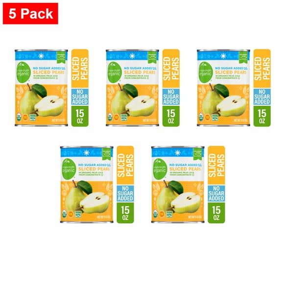 Simple Truth Canned Sliced Pears in Pear Juice 15 oz - 5 Pack